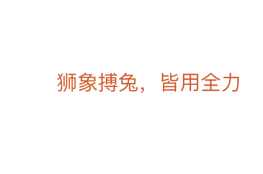 狮象搏兔,皆用全力