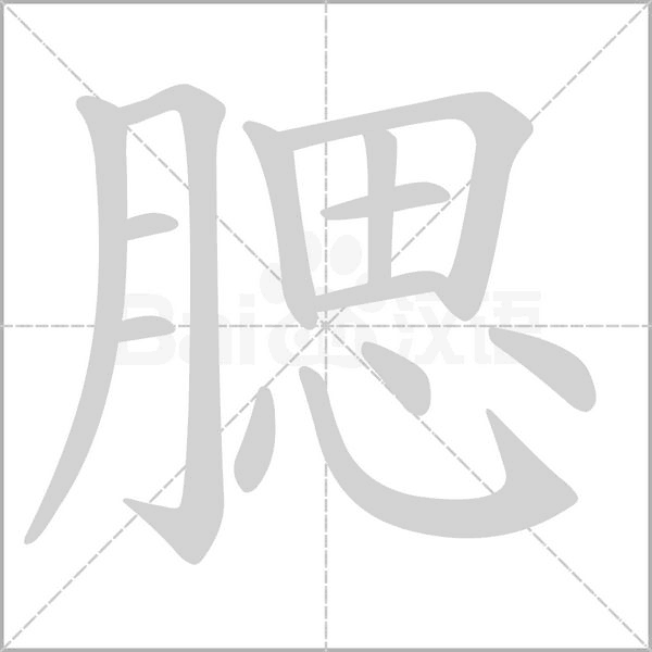腮的笔顺动画演示